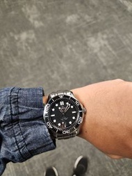Omega 海馬300黑 seamaster 300 有官方保養