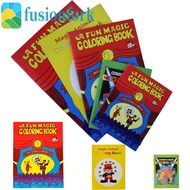 FUSIONFORK​ Magic Coloring Book, Magic Prop Comedy Magic Trick Book, Classic Toys Gimmick Props Ment