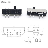 [Glg] 10Pcs 4 Pin Mini Slide Switch On-OFF 3Position Micro Slide Toggle Switch Miniature Horizontal 