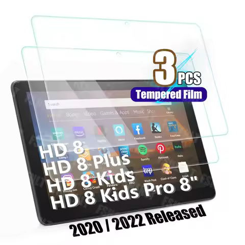 Screen Protector For Amazon Fire HD 8/Fire HD 8 Plus/Fire HD 8 Kids/Fire HD 8 Kids Pro 8 Inch 2022 2