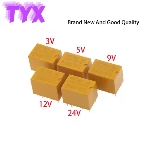 5Pcs Signal Small Relay HK4100F-DC3V-SHG HK4100F-DC5V-SHG HK4100F-DC12V-SHG HK4100F-DC24V-SHG HK4100