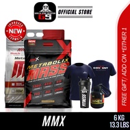 MMX Metabolix Mass Gainer Mass Protein Naik Berat Bulking Halal Susu ProteIn Mass 6KG/13.33LBS