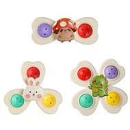 iBliver 3PCS Suction Cup Spinner Toys for 1 Year Old Boy Girl Spinning Top Baby Toys 12 18 Months 1 
