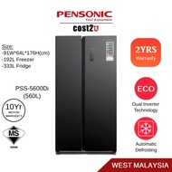 [Best Deal] Pensonic 560/431L Dual Inverter Large SBS/4 Door Refrigerator | PSS-5600Di PMD-4310Di Pe
