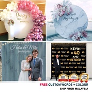 Banner Decoration / Backdrop - Custom Banner / Words / Theme / Circle