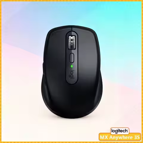 Ergonomic MX Anywhere 3S - 8K DPI, 3-Device Sync, Silent Click, Ideal for Tea Shop Office & Training