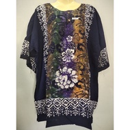 Blouse Batik Saiz Jumbo Tugu Agung Cotton Lengan Pendek