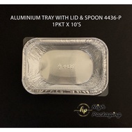 4436-P Aluminium Foil Tray with Lid 10’s