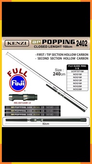 AL- joran popping 240 cm ring fuji joran kenzi