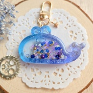 妍語手作 鑰匙圈吊飾 流沙 星空漸層鯨魚 夜空 星星月亮 北斗七星