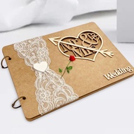 [szluzhen3gv] Wedding Guest Book Signing Heart Sign DIY for Registry Writing Wishes Anniversary Birt