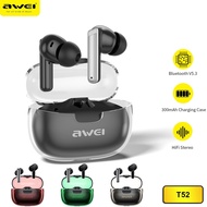 [Sg seller]Awei T52 True wireless gaming bluetooth Earbuds