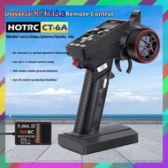 ZHANGNAa 1ชิ้น6CH CT-6A 2.4กิกะเฮิร์ตซ์เครื่องส่งสัญญาณระบบวิทยุตัวควบคุมระยะไกลพร้อมตัวรับ6Ch F-06A