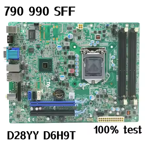 Original For DELL Optiplex 790 990 SFF Desktop Motherboard 0D28YY D28YY 0D6H9T D6H9T LGA 1155 DDR3 M