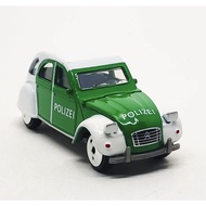 Majorette Citroen 2CV-Polizei Green/White Wheel VIN3DW Scale 1/64 (8cm) No package