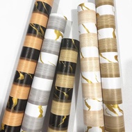 3D Wood Grain Wallpaper PVC Waterproof Self-adhesive Wallpaper Living Room Room Grille Design