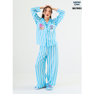 ชุดนอน SLEEPING CLOUD | ชุดนอน 100% LYOCELL ผ้านุ่ม เย็น ใส่สบาย : แขนยาว ขายาว Smiley FRIDAY