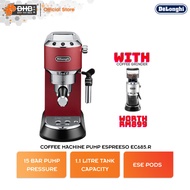 Delonghi EC685.R Dedica Coffee Machine Espresso Maker Matte Red - EC685R