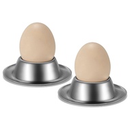 Egg Cup Holder Set of 2 PackStainless Steel Egg Cups Plates Tableware Holder for Hard Soft Boiled Eg