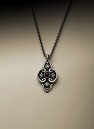 紅石榴石植物圖騰項鍊