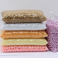 300pcs/packs 6mm colorful round No Hole pearl ABS Imitation Pearl beads Loose spacer Beads for fill 