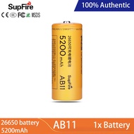 SUPERFIRE Flashlight AB11 Strong Light Flashlight High capacity 26650 Li-ion Battery Charger 5200mAh 3.7v/4.2v