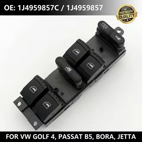 1pcs 1J4959857C Master Electric Power Window Switch for VW Golf MK4 Bora Jetta Passat B5 1996-2005 1