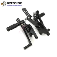 For Kawasaki Ninja ZX-10R ZX10R ZX 10R 2006-2010 2009 CNC Adjustable Rearset Rear Footrest Shift Lev
