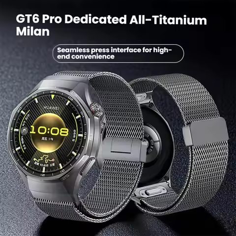 Original No Gaps Luxury Titanium Strap for Huawei Watch GT6 Pro Magnetic buckle watch strap for Huaw