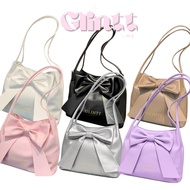 GLINTT.MY-LAURA COQUETTE TOTE BAG WANITA TREND SHOULDER BAG WITH RIBBON COMEL SELEMPANG PU Leather