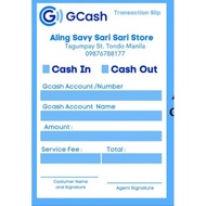 COD Gcash Transaction Slip 100pcspad