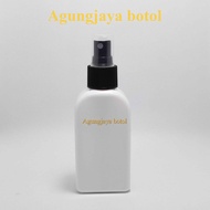 Plastic Bottle 100ml Temulawak Flat Spray Cap/Plastic Spray Bottle/Spray Bottle/Face Mist Bottle/Handsanitizer Bottle/100Ml Bottle