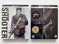 [🎃 破底價$200孖裝] 4K藍光Blu-ray《Shooter 辣手槍15周年復刻 》+《Black Adam 黑亞當》鐵盒Steelbook 特別版
