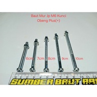 10 Sets of jp m6 Bolts and Nuts (6cm to 10cm) Plus Screwdriver Wrench(+)