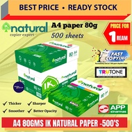 IK Natural A4 PAPER (80gsm) 500'S / Quality Paper / White Paper/ Photostat Paper / Copier Paper / White Paper