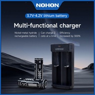 NOHON Battery Charger Charger 3.7V-4.2V Lithium Battery Multi-Functional Charger 6-Layer Protection 