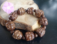 越南沉香木 紅砂沉香木手串 【沉水級】木雕 雕刻手串 水沉 手鍊