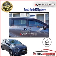 Toyota Sienta 2016-2020 Venttec Premium Acrylic 3mm Door Visor 4"