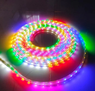 Lampu LED Strip RGB Pelangi Rainbow Kelip Running Berjalan Lampu Hias Agustusan Pagar Gapura Pohon