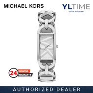 Michael Kors Lady MK7407 MK Empire Three-Hand Silver Dial Stainless Steel Band Quartz Watch