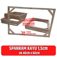 SPANRAM CANVAS WOODEN FRAME 40x60