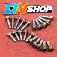 Titanium burn bolt 2 key m5 x 15 20 thread 8 vietnamOriginal