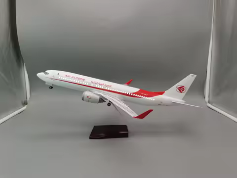 airplanes decoration Display B737-800 Air Algerie Airlines Aircraft Model 47cm Resin Miniature Plane