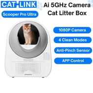 CATLINK AI 5GHZ Pro Ultra Cat Litter Box Camera 1080P APP MultiCat Bekas Pasir Tempat Tandas Kucing 