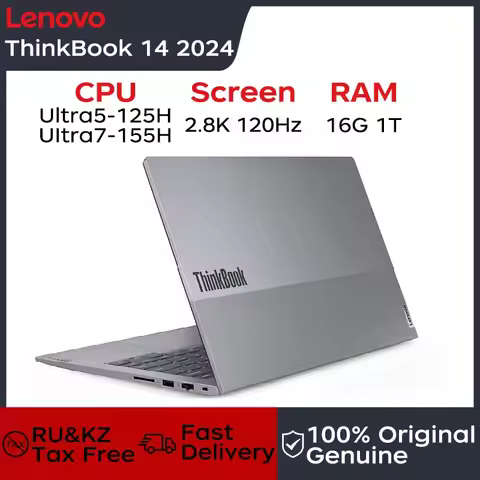 Lenovo Laptop Thinkbook 14 2024 Intel Evo 14"2.8K 120Hz Core Ultra5 125H/Ultra7 155H 16G/32GB DDR5 1