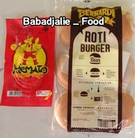 Paket Burger Bernardi isi 6 pcs + Daging burger Hemato