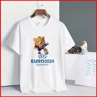 GC1 UEFA Euro 2024 mascot Albart Delaunay Cup 3D summer football T-shirt Short Sleeve Top GC1