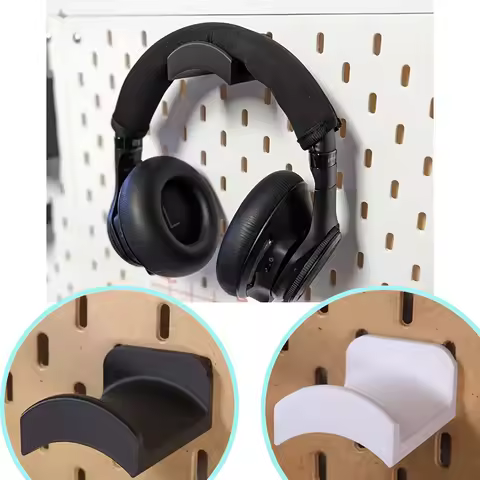 1Pc Plastic Wall Mount Floating Headphone Hanger Multifunctional Desktop Display Storage Rack For Ik