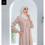 Kebaya Jubah Kebarung Klasik Labuh Women Cotton Plain Hot Selling Baju Kebarung Raya 2025
