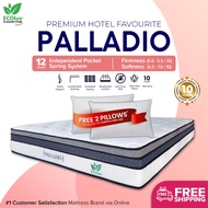 FREE SHIPPING Ecolux Palladio 12inch Premium Grade Mattress Independent Pocket Spring/Tilam